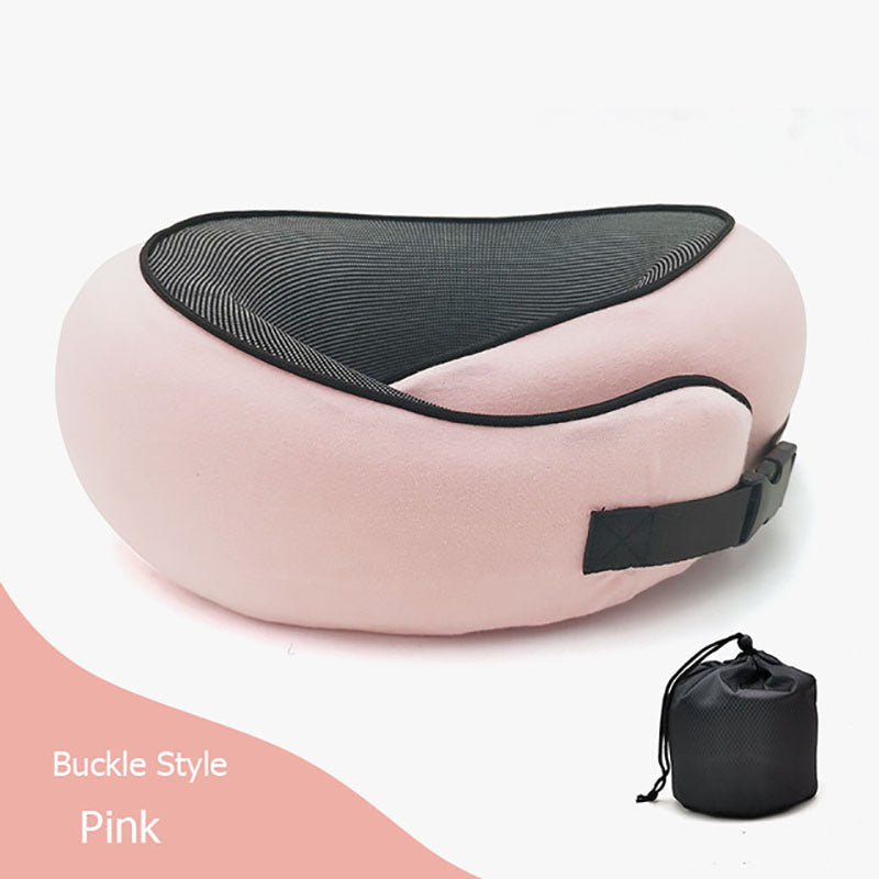 Durable U-shaped Memory Cotton Neck Pillow For Travel