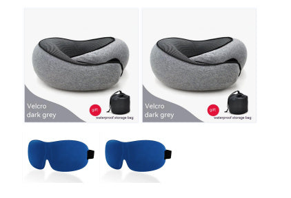 Durable U-shaped Memory Cotton Neck Pillow For Travel