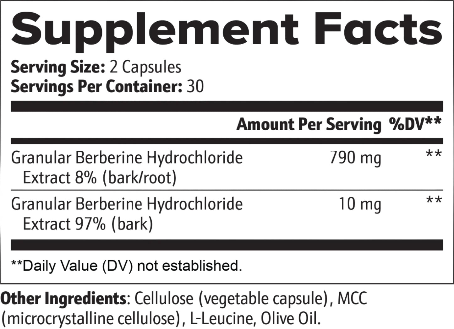 Berberine Supplement Supports Blood Sugar, Heart Health & Metabolism