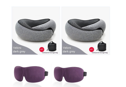 Durable U-shaped Memory Cotton Neck Pillow For Travel