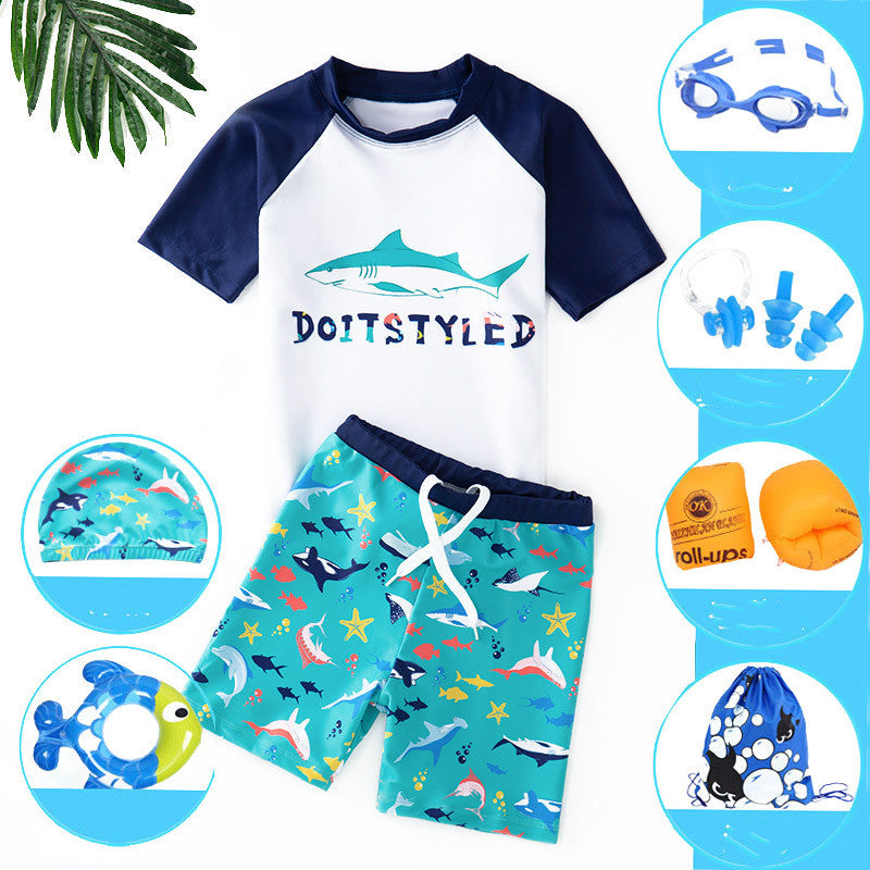 Split swimsuit for children