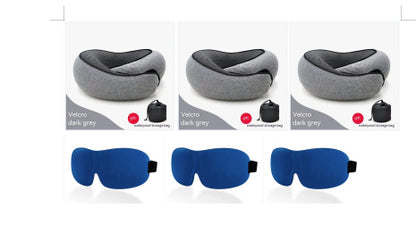 Durable U-shaped Memory Cotton Neck Pillow For Travel