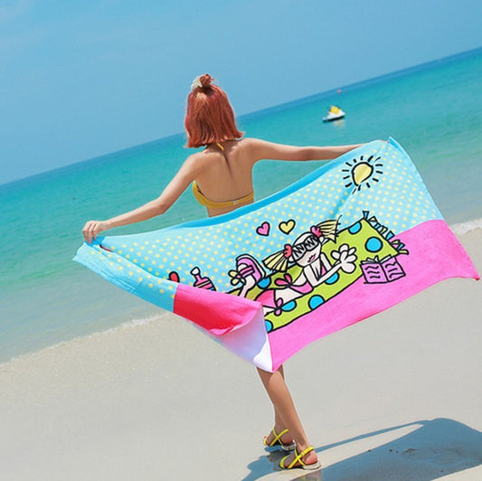 Swimming absorbent towel