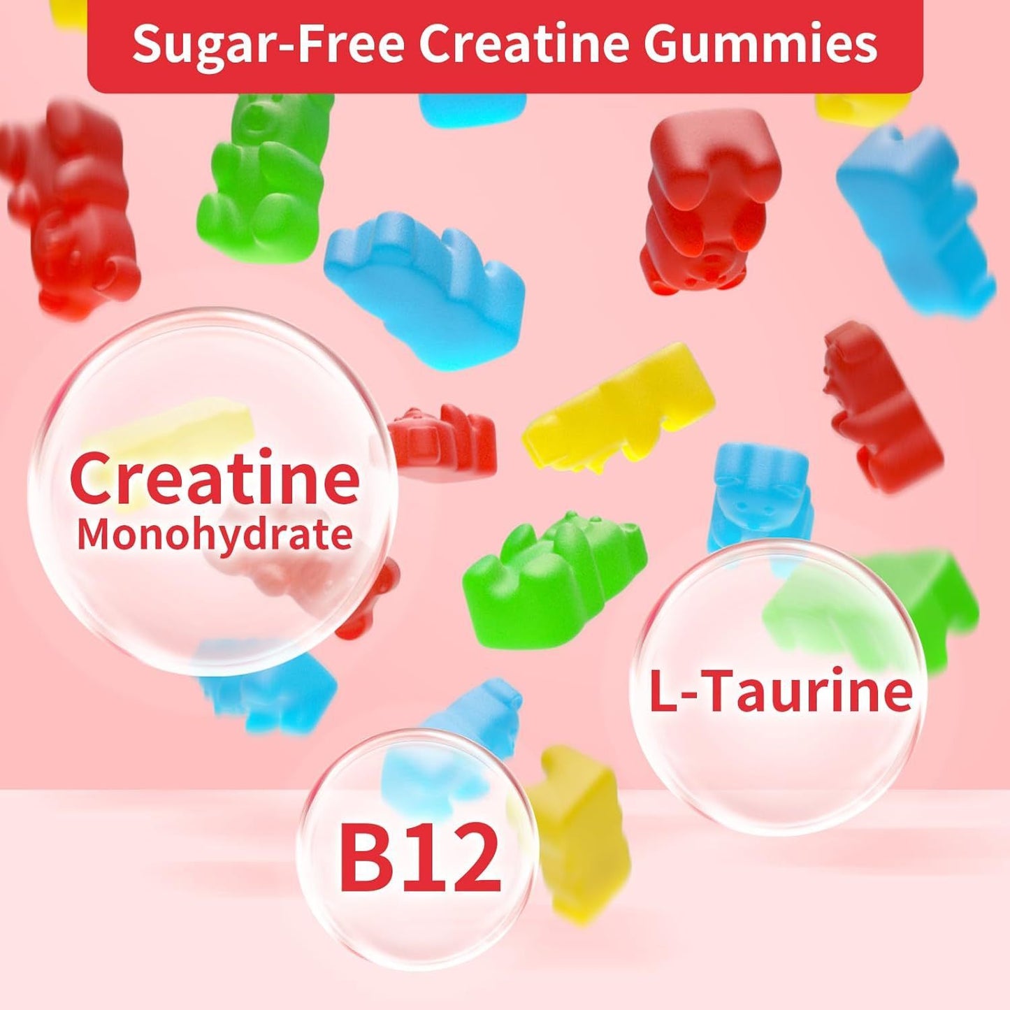 Creatine Monohydrate Gummies Workout Long Lasting Energy