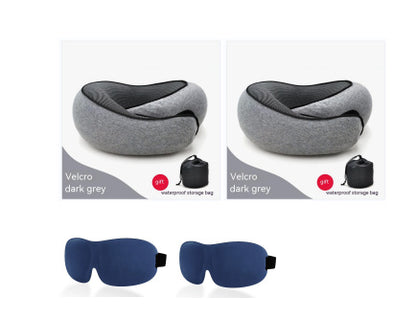 Durable U-shaped Memory Cotton Neck Pillow For Travel