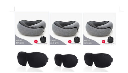 Durable U-shaped Memory Cotton Neck Pillow For Travel