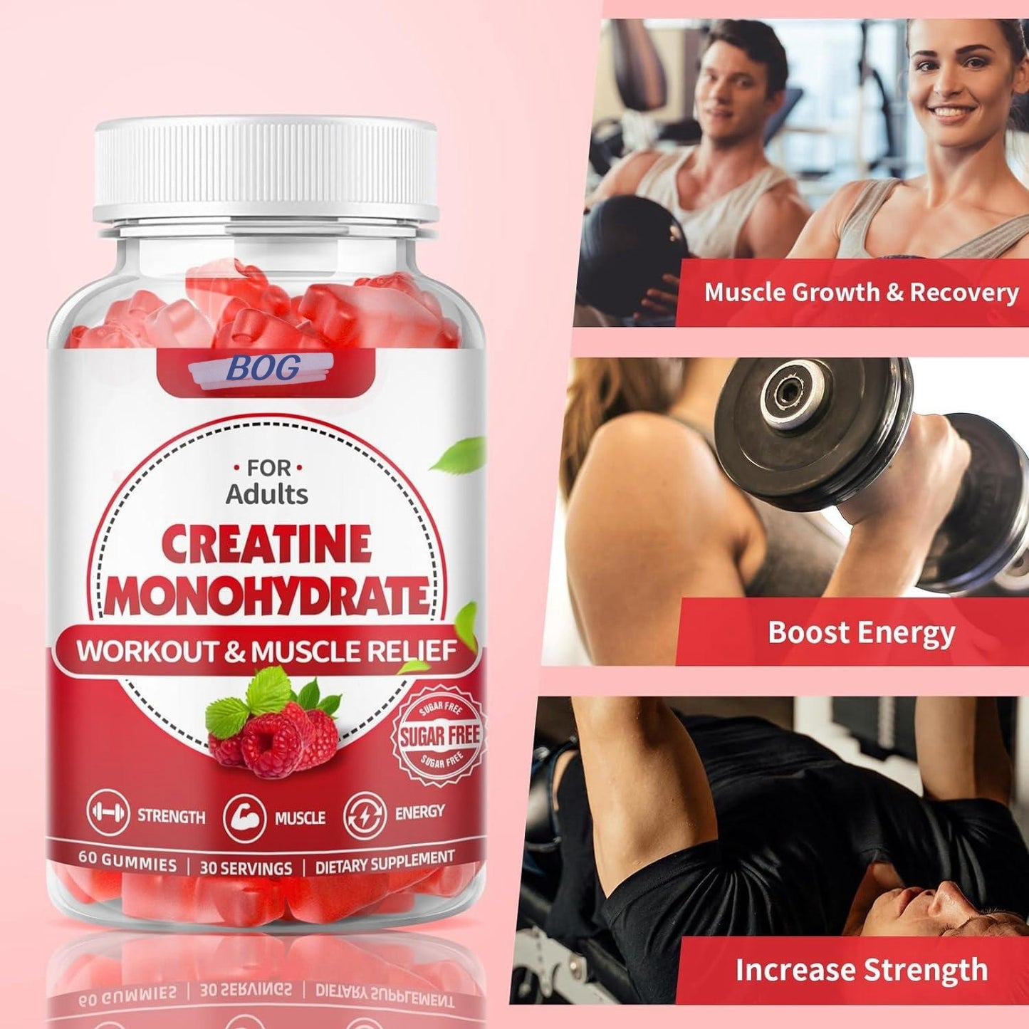 Creatine Monohydrate Gummies Workout Long Lasting Energy