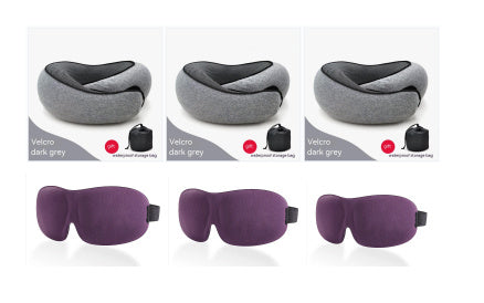 Durable U-shaped Memory Cotton Neck Pillow For Travel